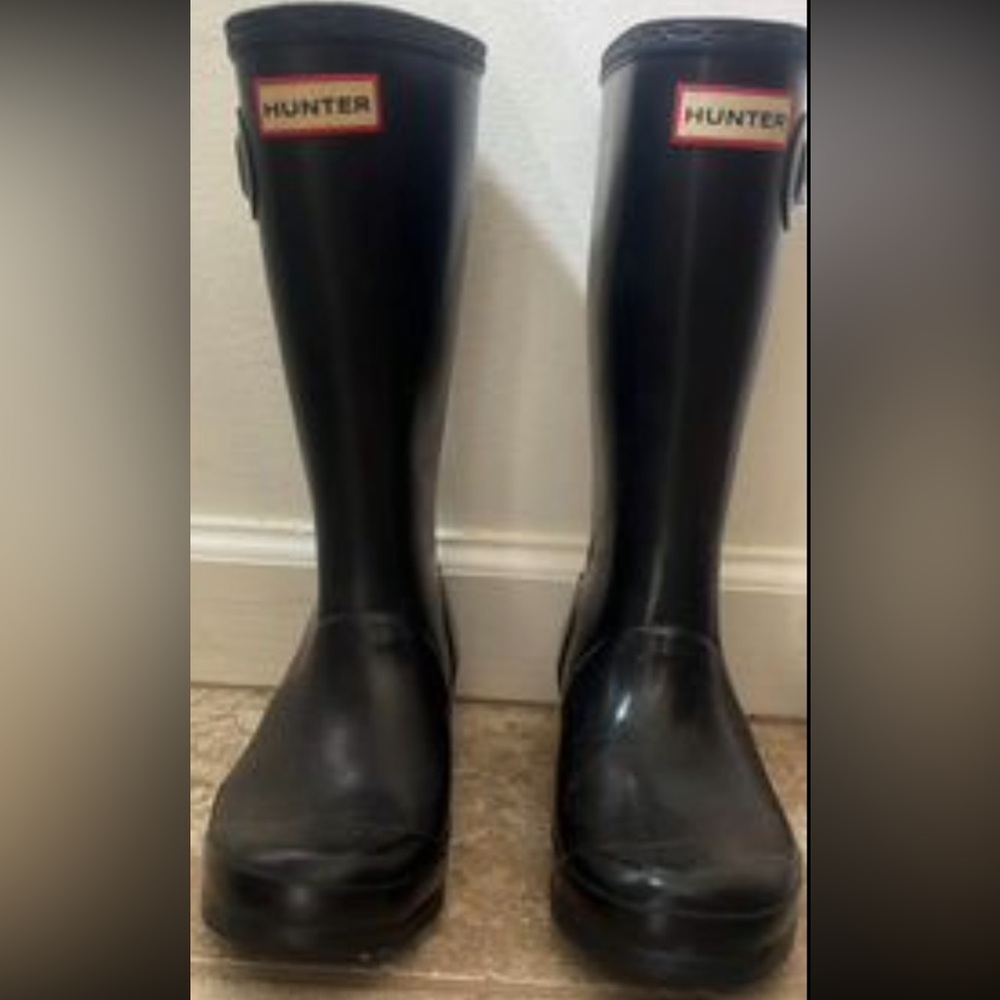 Hunter Big Kids Original Rain Boot; sz4, black